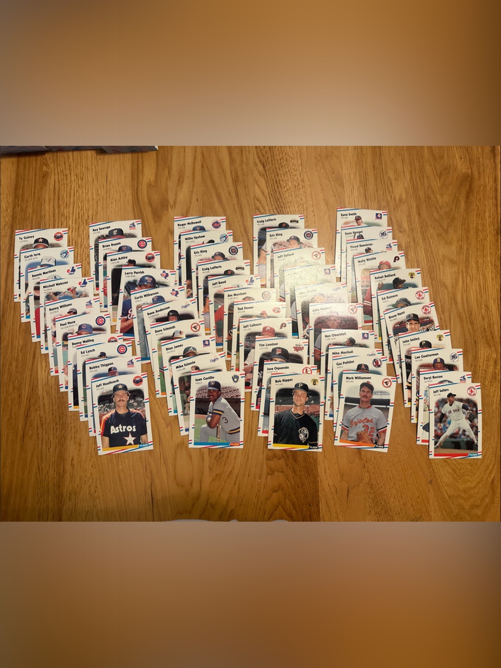1988 Fleer Baseball Trading Card Lot